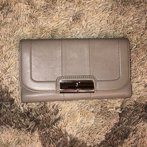 Gray trifold Coach Authentic wallet